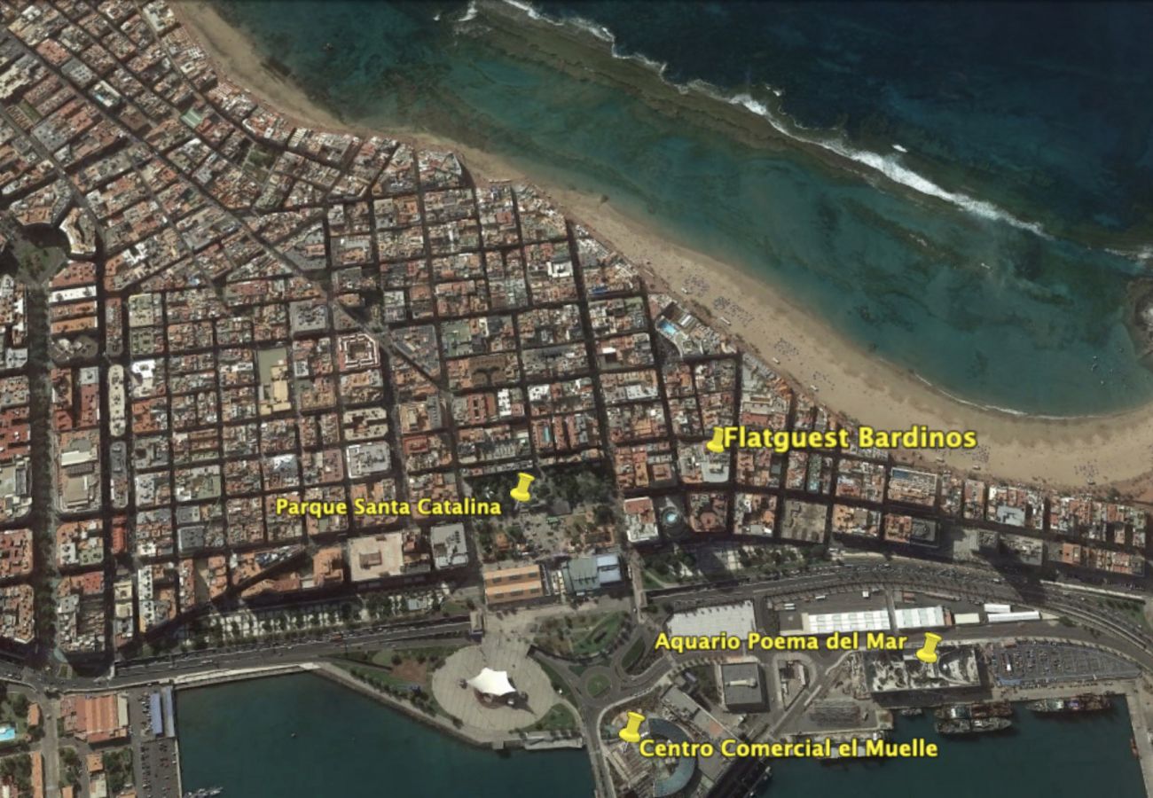 Studio à Las Palmas de Gran Canaria - Studio pour 2 personnes à 185 m de la plage