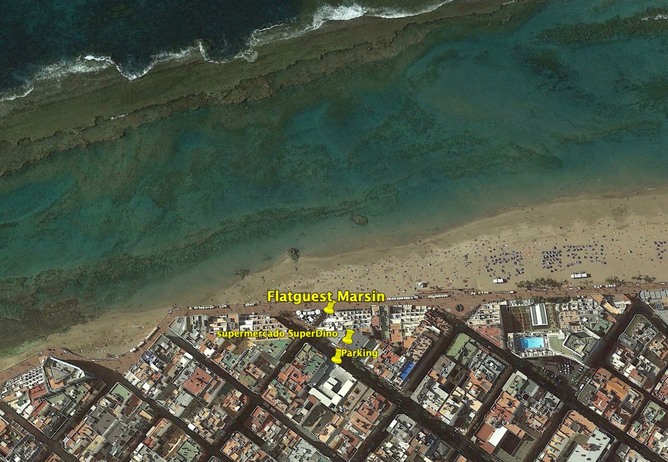 Appartement à Las Palmas de Gran Canaria - Appartement avec 1 chambres à 10 m de la plage
