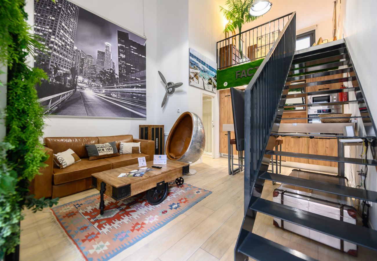 Appartement à Madrid - M (ALG310B) Amplio y moderno Loft con terraza priv